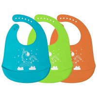 Washable Customized Eco-Friendly Soft Silicone Baby Bib